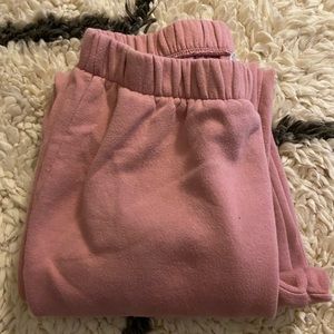 Pink sweatpants
